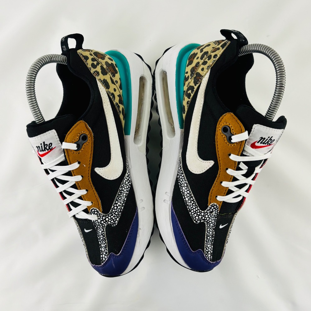 Nike Shoes Women's Size 7 Air Max Dawn SE Black Safari Animal Sneakers - Picture 2 of 9
